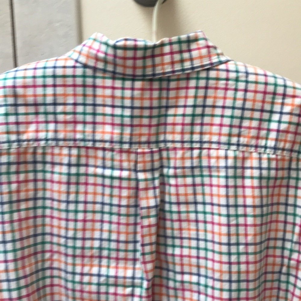 Talbots cotton window-check plaid shirt - Picture 3 of 7